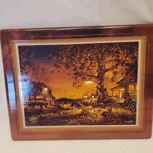 Terry Redlin Twilight Time Vtg 1999/2004 Ceramic Plate No A818 Hadley Collection